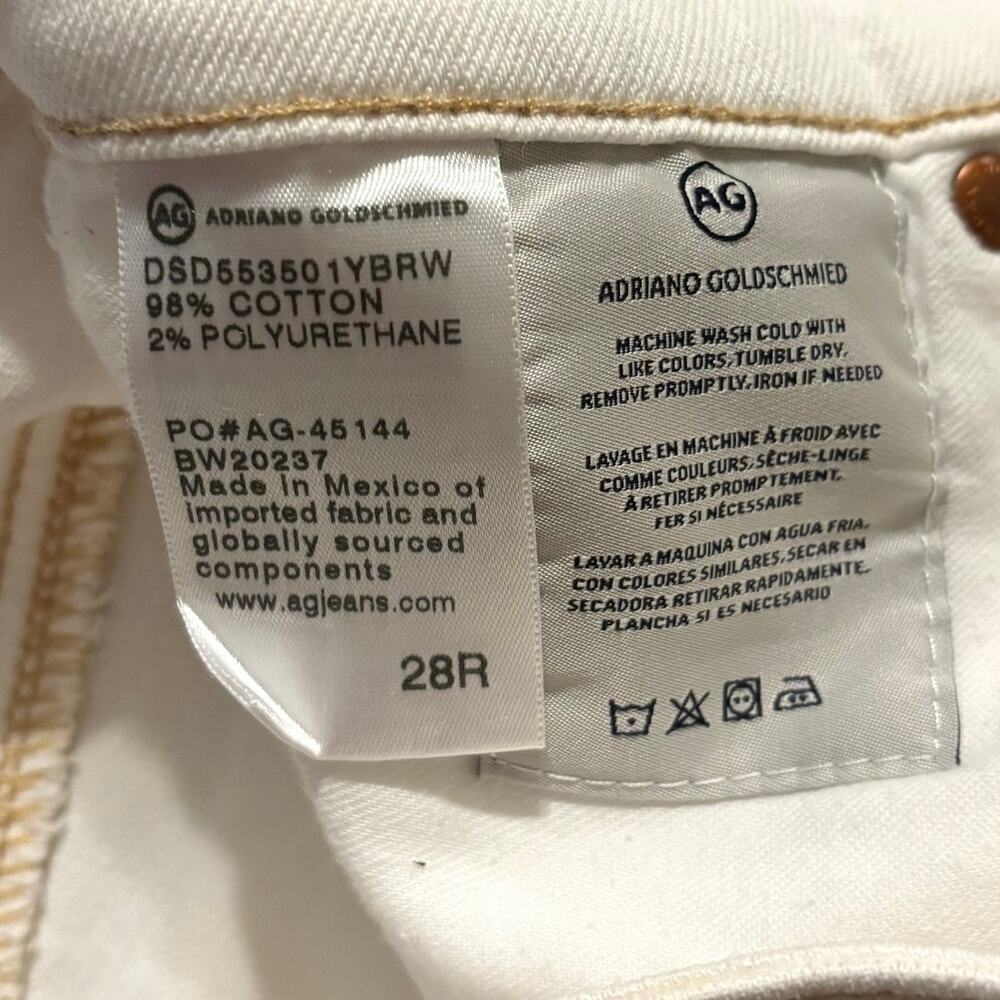 Adriano Goldschmied AG Jeans Women’s 28 Skirt Vera Mini White Denim - Picture 5 of 9